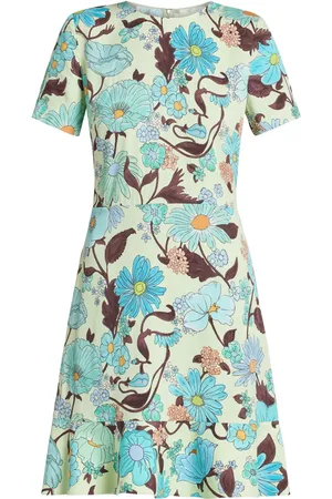 Stella McCartney Vestido corto con jardín estampado