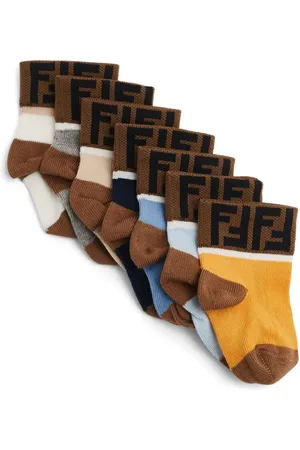 Fendi Pack de siete pares de calcetines con motivo FF en jacquard