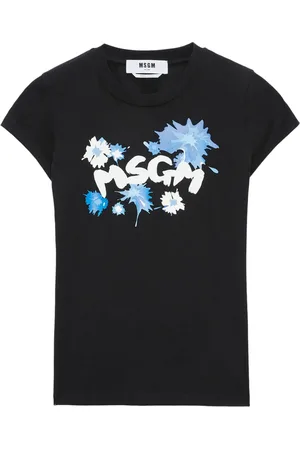 Msgm Playera con logo estampado