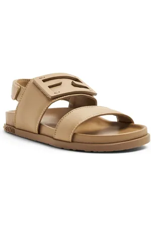 Fendi Sandalias con parche del logo