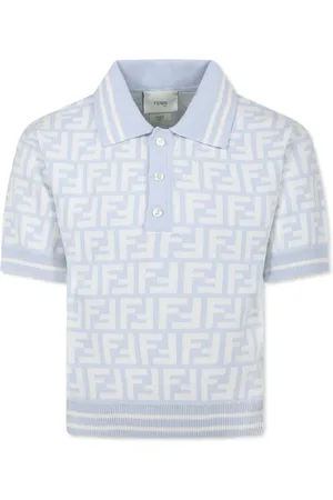 Fendi Playera tipo polo con logo FF