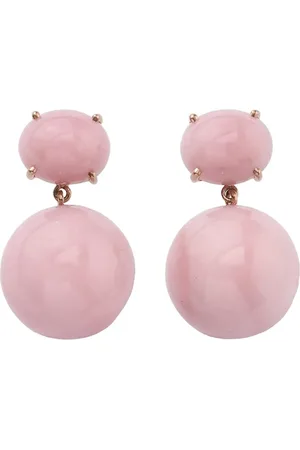 Irene Neuwirth Aretes Gumball en oro rosa de 18kt con ópalo