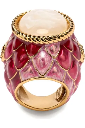 Roberto Cavalli Anillo con diseño festoneado