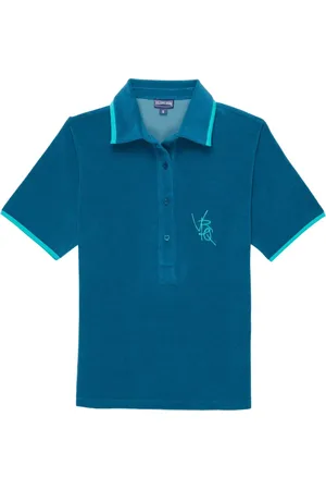 Vilebrequin Playera tipo polo con logo bordado