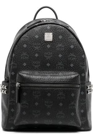 MCM Logo print studded backpack
