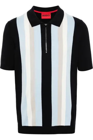 HUGO BOSS Playera tipo polo con cierre