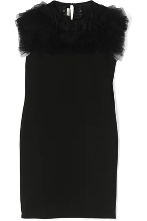 Fendi Vestido con monograma FF y volantes