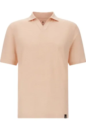 Boggi Milano Playera tipo polo con efecto melange