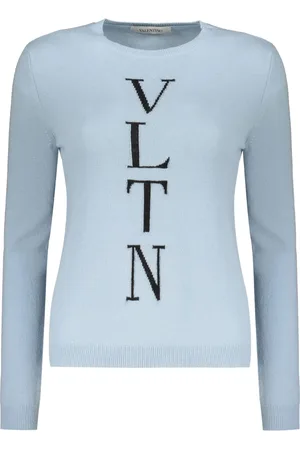 VALENTINO GARAVANI Suéter tejido con logo en intarsia