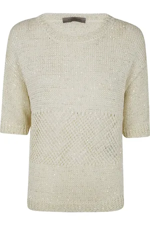 D.EXTERIOR Playera tejida de lino