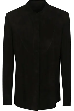 SALVATORE SANTORO Camisa de gamuza con botones