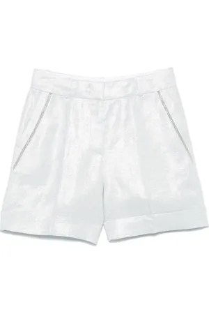 PESERICO SIGN Shorts con efecto metalizado