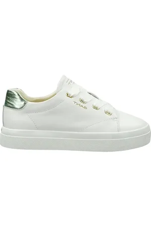 GANT Tenis de piel con etiqueta metálica en el talón
