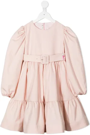 Fendi Vestidocon cinturón de manga farol