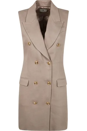 Elisabetta Franchi Vestido corto con doble botonadura