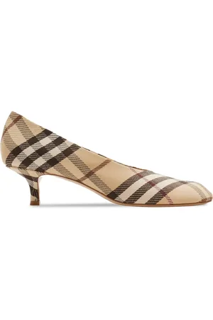 Burberry Zapatillas Check Baby con tacón de 45mm
