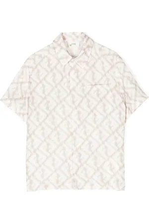 Fendi Camisa manga corta con logo FF estampado
