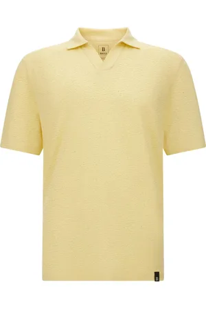 Boggi Milano Playera tipo polo con efecto melange