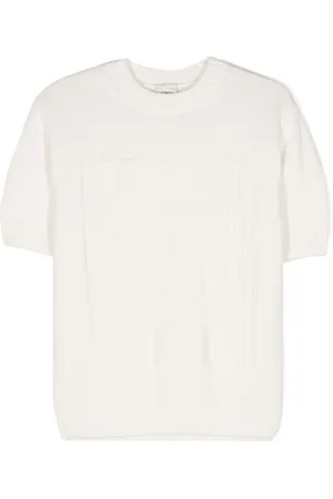 Fendi Top tejido con logo FF en jacquard