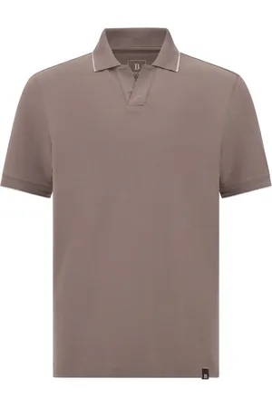 Boggi Milano Playera tipo polo con ribete en contraste