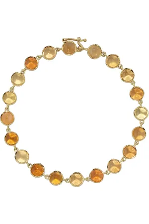 Irene Neuwirth Pulsera Classic Link en oro amarillo de 18kt con ópalo de fuego