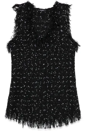 Balmain Camiseta de tweed
