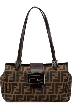 Fendi Bolsa de hombro Zucca Canvas Bento Box 2000-2010