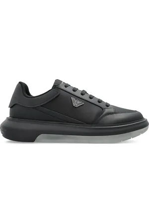 Emporio Armani Tenis con agujetas y paneles
