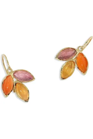Irene Neuwirth Aretes Classic Trio Dew en oro amarillo de 18kt con gemas