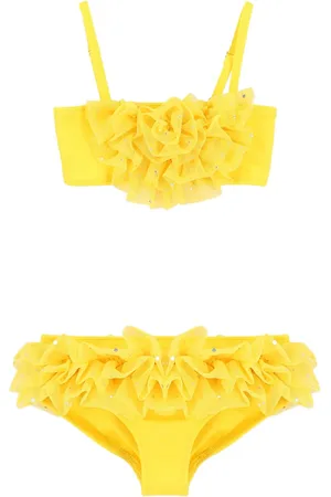 Angels Face Top de bikini con volantes