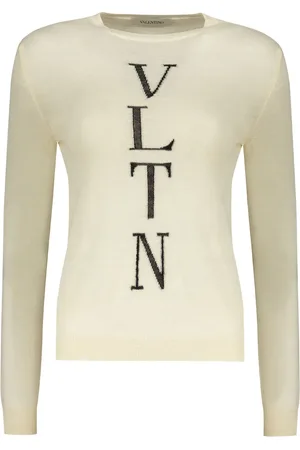 VALENTINO GARAVANI Suéter tejido con logo en intarsia