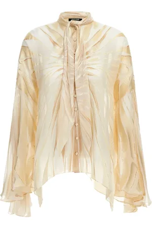 Roberto Cavalli Camisa de satén manga larga