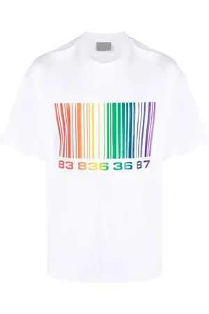 VTMNTS Playera con código de barras estampado