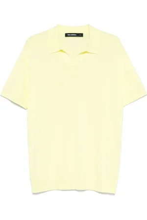 Karl Lagerfeld Playera tipo polo con logo bordado