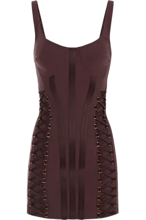 Elisabetta Franchi Vestido corto estilo corset