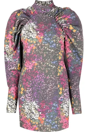 ROTATE Vestido midi con estampado floral