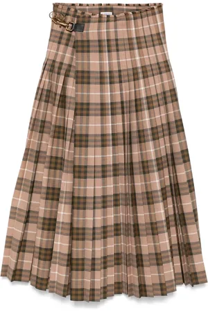 Burberry Falda larga con motivo Vintage Check
