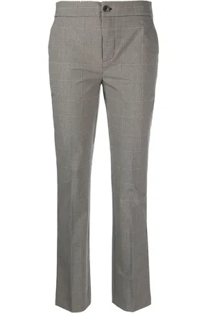 Twin-Set Pantalones rectos con cuadros estampados