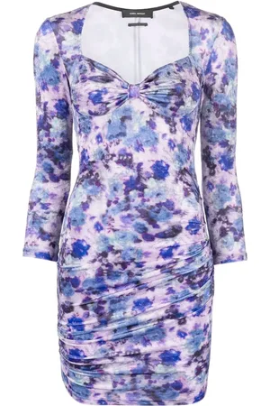 Isabel Marant Vestido con volantes y estampado floral