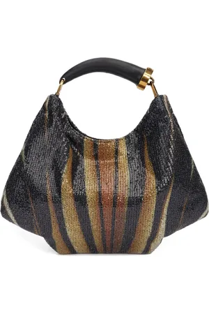Roberto Cavalli Bolsa de hombro bordada con lentejuelas
