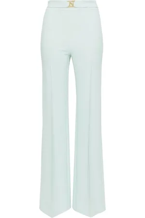Elisabetta Franchi Pantalones palazzo con tiro alto