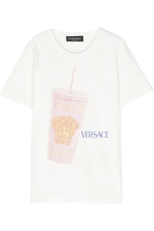 VERSACE Playera con estampado gráfico del logo