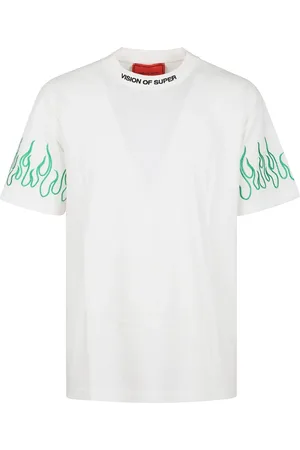Vision Of Super Playera con llamas estampadas