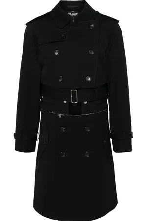 Comme des Garçons Gabardina con botones laterales