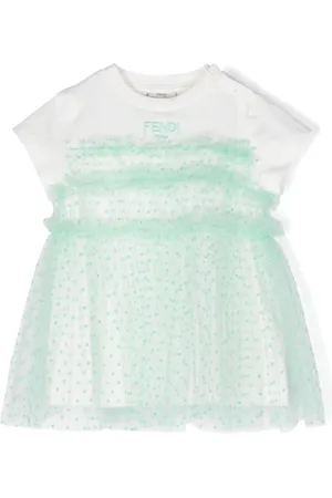 Fendi Vestido con logo bordado