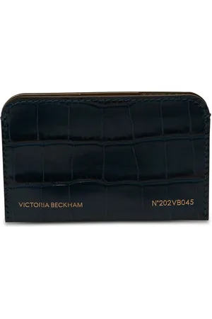 Victoria Beckham Tarjetero con efecto de piel de cocodrilo