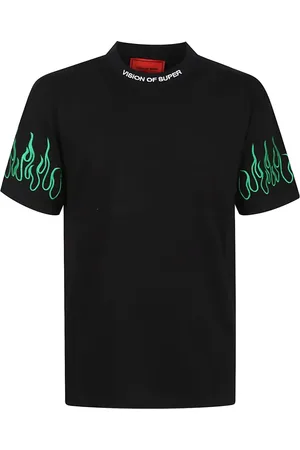 Vision Of Super Playera con llamas estampadas