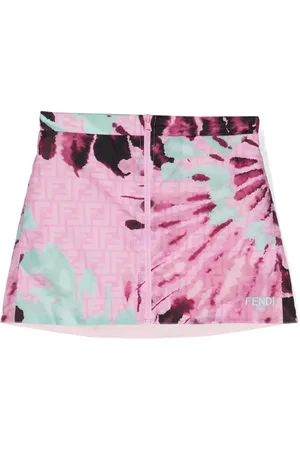 Fendi Falda corta con motivo FF
