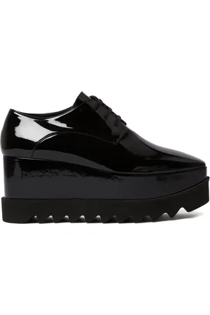 Stella McCartney Zapatos oxford Elyse Shiny con tacón de 80mm