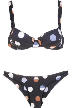 Brigitte Bikini balconette con estampado de lunares